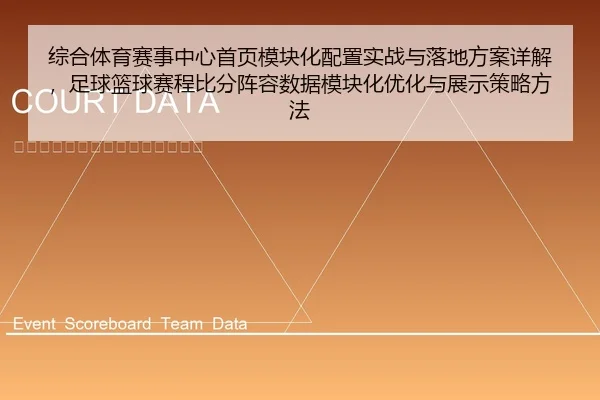 综合体育赛事中心首页模块化配置实战与落地方案详解，足球篮球赛程比分阵容数据模块化优化与展示策略方法